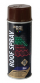 Эмаль для крыши ROOF SPRAY шоколадная, RAL8017